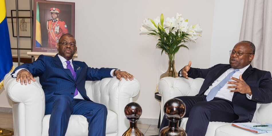 H.E Alexandre Barro Chambrier, the Vice Prime Minister of Gabon meets with Africa50 CEO