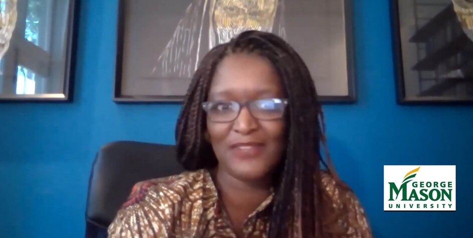 Africa50 COO Tshepidi Moremong inspires George Mason University students at “Africa Zooms Ahead” session