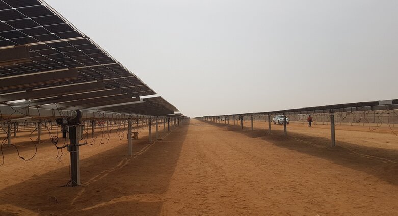 Some of the solar plants at the Benban project site