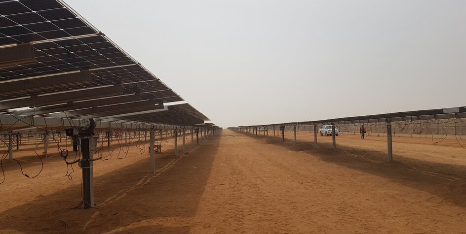 Some of the solar plants at the Benban project site