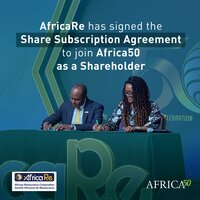 African Reinsurance Corporation (Africa Re) signs Share Subscription Agreement to join Africa50 as a Shareholder