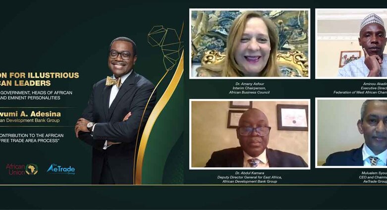 Accord de libre-échange africain : le président Adesina reçoit un prix pour son leadership fort et son soutien vigoureux à la ZLECAf