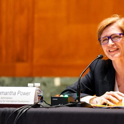 USAID Administrator Samantha Power meets with Africa50 CEO Alain Ebobissé