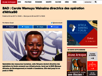 Jeune Afrique: Carole Wamuyu Wainaina directrice des opération d’Africa50