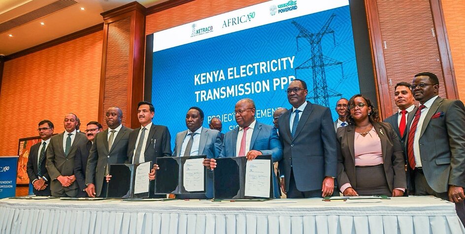KETRACO signs landmark Public-Private Partnership with Africa50 and Powergrid Corporation of India to deliver USD311 Million Power Transmission Project