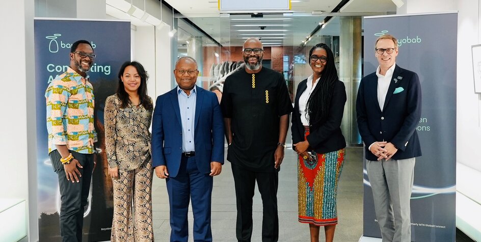 Alain with MTN and Bayobab execs