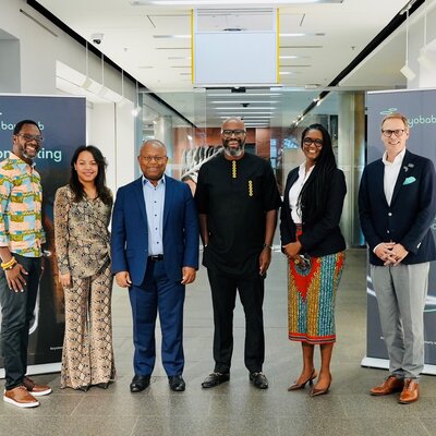 Alain with MTN and Bayobab execs
