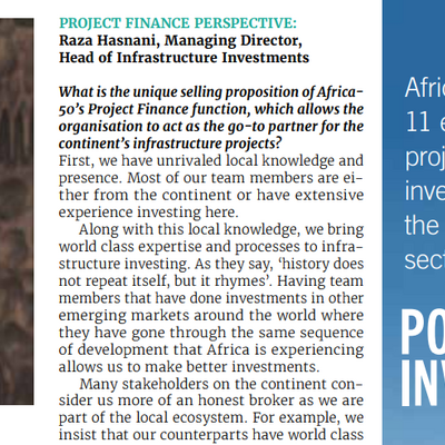 Infrastructure: The Catalyst for Africa's Post Pandemic Recovery