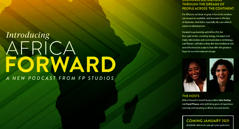 Lancement de la série de podcasts Africa Forward le 26 janvier 2021
