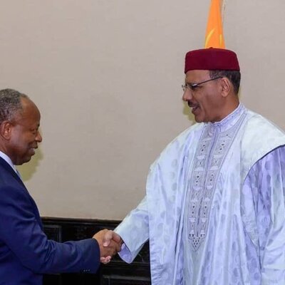 President of Niger H.E Mohamed Bazoum discusses priority infrastructure projects with Africa50 CEO