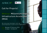 Appel à projets : Webinaire du Millennium Impact Infrastructure Accelerator 