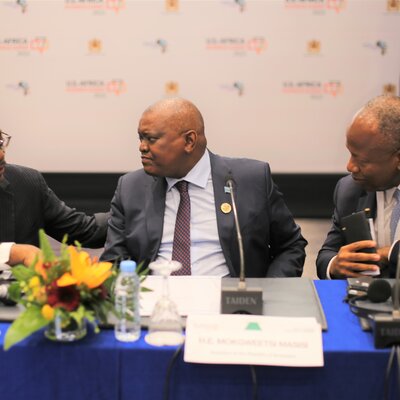 President of Botswana H.E Dr. Mokgweetsi Masisi participates in Africa50-organized roundtable at US-Africa Summit
