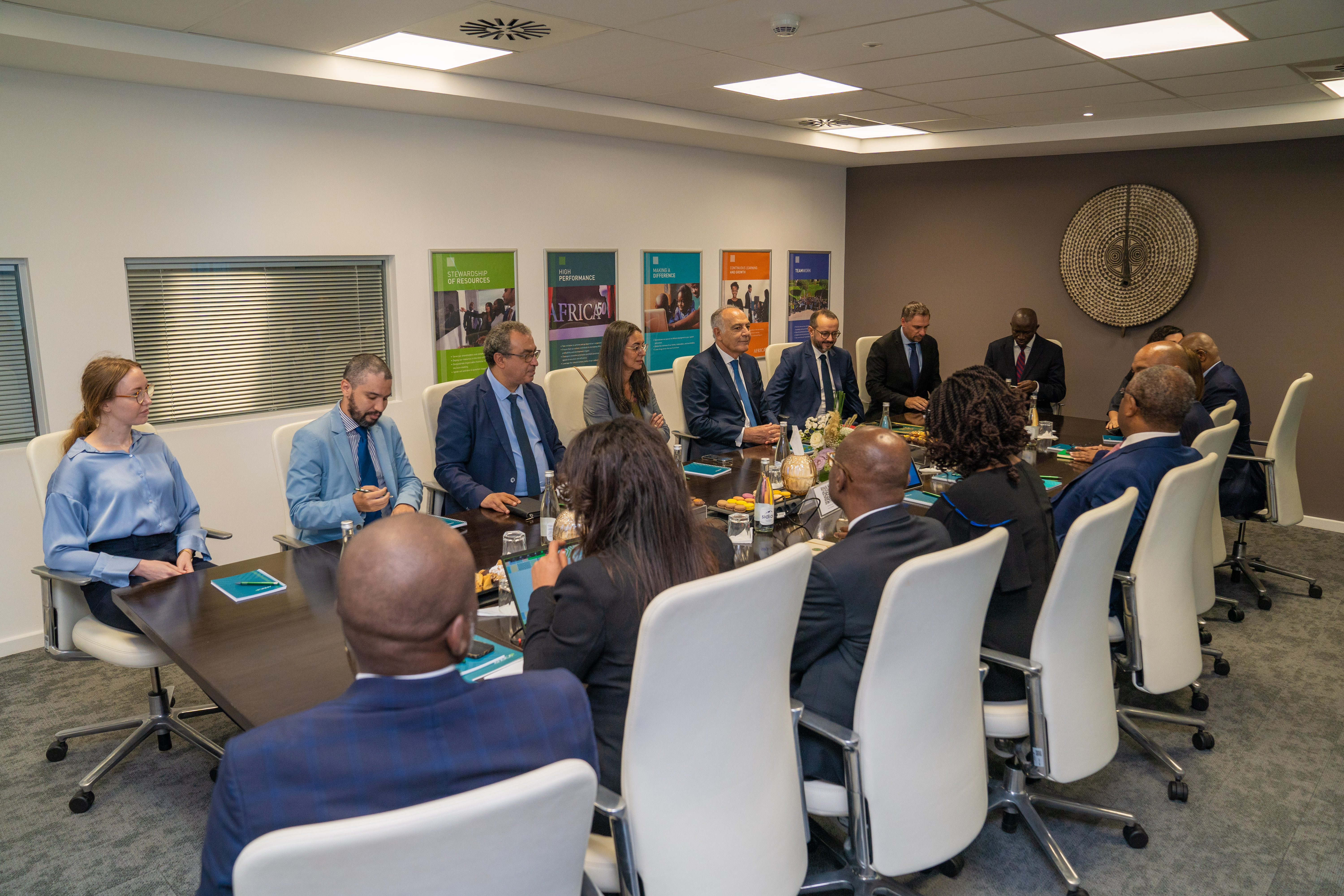 Moroccan Minister of Economy and Finance, Hon. Nadia Fettah visits Africa50 Headquarters